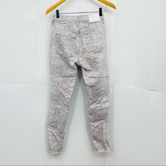 Aritzia Denim Forum The Lola High Rise Skinny Crop Pants Snake 25 - Picture 2 of 7